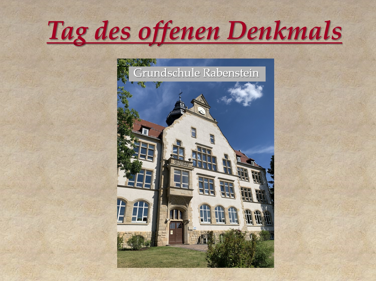 Präsentation zur Grundschule Rabenstein