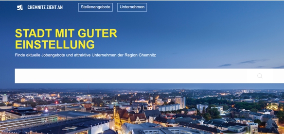 Screenshot Fachkräfteportal CHEMNITZ ZIEHT AN