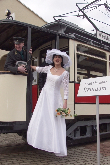 Die historische Straßenbahn als Trauraum