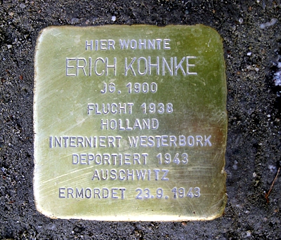 Stolperstein für Erich Kohnke