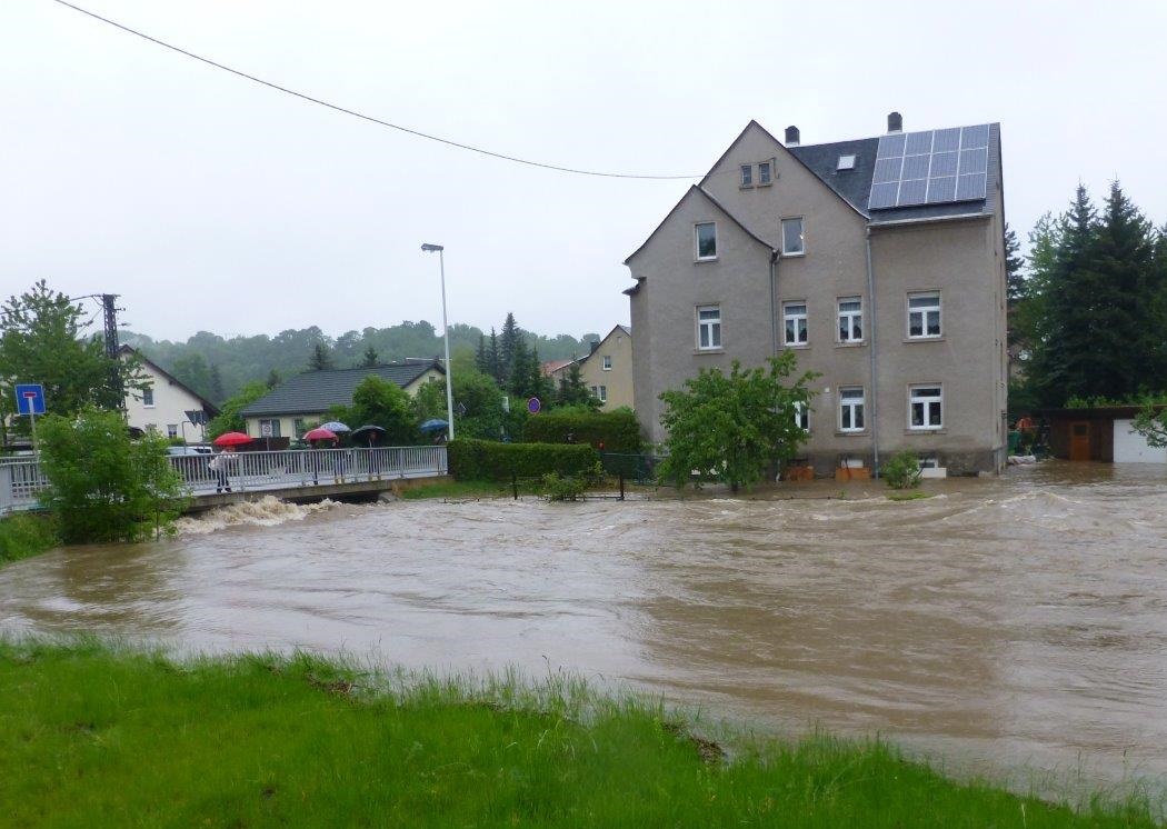Hochwasser an der Zwoenitz