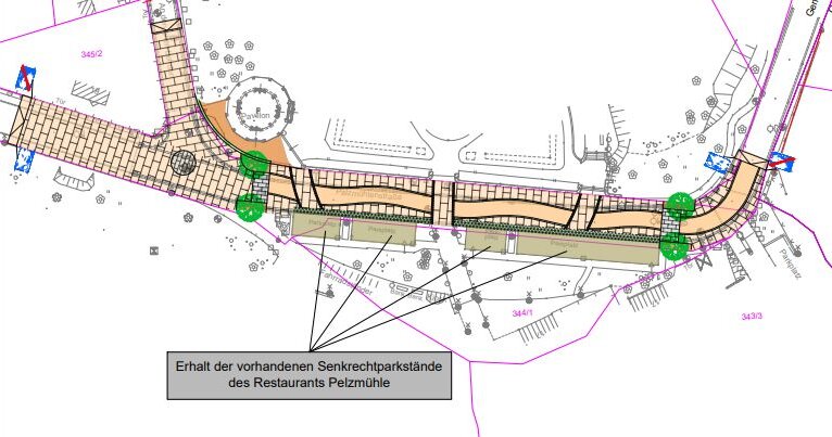 Lageplan zur Variante 2